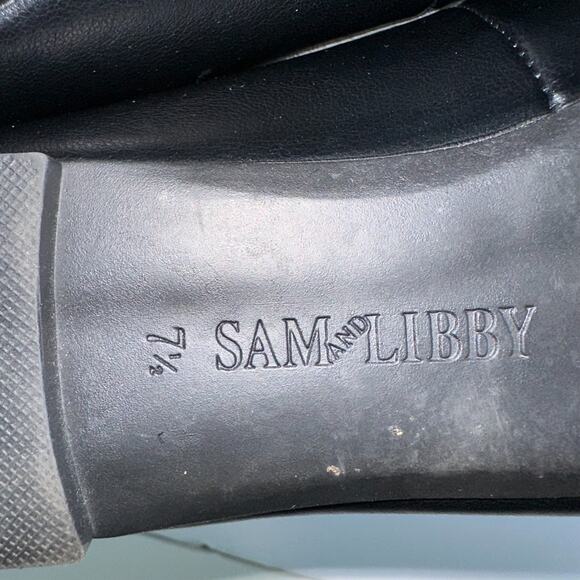 Sam & Libby Shoes Women's 7.5 Black Callan Ballet Flat Shoes Preppy - Picture 9 of 12